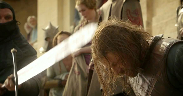 Game of Thrones personality quiz result showing death by beheading outcome