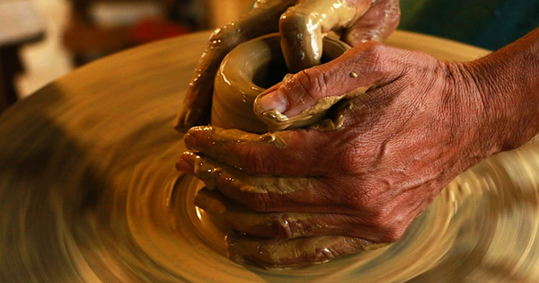 Your first day in pottery class you make a...