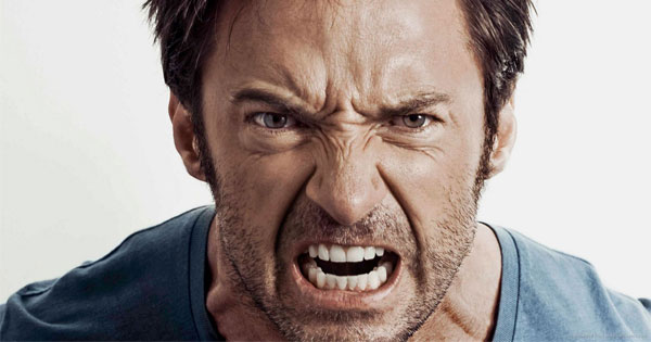 Person with intense angry expression representing the emotion of anger