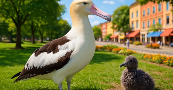 Person embodying albatross traits soaring freely over open ocean waters