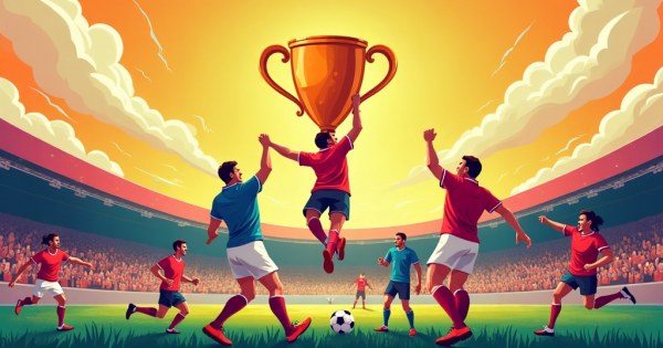 Trophy lifting moment versus a wall of match-by-match statistics.